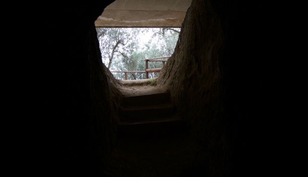 interno tomba necropoli del palazzone