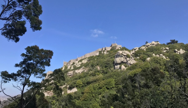 castello die mari da strada nel bosco